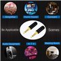 PNGKNYOCN connecteur 3.5mm Jack a souder, 1/8" TRRS 4 pôles plaqué Or Connecteur de borne de câble Audio de Remplacement pour ré