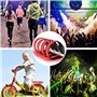 Brassard LED, Lot de 4 Bracelets LED Clignotants Réfléchissants, Brassard de Sécurité à LED, Brassard Lumineux Glow Sports, USB 