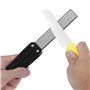 Ensemble de pierres à aiguiser 400/600#, pierre à aiguiser pliante double face pour camping en plein air pour ustensiles de cuis
