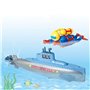 Clockwork Submarine Clockwork Submarine RC Mini Navire de Guerre Enfants Clockwork Water Toys pour Enfants Piscine Salle De Bain
