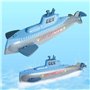 Clockwork Submarine Clockwork Submarine RC Mini Navire de Guerre Enfants Clockwork Water Toys pour Enfants Piscine Salle De Bain