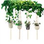 Kaxich 4 Pcs Suspension Plante Corde Macramé Corde de Coton Pot Suspendu Plante Porte Décoration du Jardin Intérieur Extérieur p