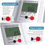 AIFIZO Compteur électrique numérique mobile 80 A 230 V, appareil de mesure KWH mobile d'extérieur avec étanchéité IP65, avec réi