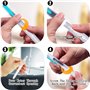 Bessy shop Stylo Pinceau Aquarelle,6 pièces Pinceau à Réserve d'eau Pinceau Aquarelle Pinceau Rechargeable avec réservoir d'eau 