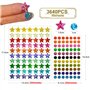 Étoiles Pois Autocollants ColoréS