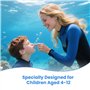ZEEOYAN Bouchon d'oreille de natation piscine enfant (4-12 Ans), 4 Paires bouchon oreil piscine Silicone Réutilisables et Imperm