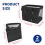 Bromlbe Sacoches de vélo pour porte-bagages - Double - Noir - Panier arrière - 48 l - Grand sac de porte-bagages pour vélo élect