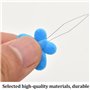 Lot de 14 enfile-aiguilles en fil d'acier en forme de papillon pour aiguilles à coudre faciles à insérer - Utilisés pour les mac