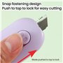WOLMIK Lot de 6 mini cutters universels rétractables - Mini couteau utilitaire portable - Couteau de papeterie pour enveloppe, p