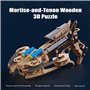 Funwetrike Puzzle en bois 3D - Modèle d'assemblage d'arbalète - Steampunk fabriqué à la main - Puzzle mécanique en bois - Casse-