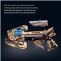 Funwetrike Puzzle en bois 3D - Modèle d'assemblage d'arbalète - Steampunk fabriqué à la main - Puzzle mécanique en bois - Casse-
