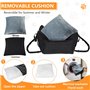Avmvnvc Panier Chien Voiture, Antidérapant Siege Auto Chien Petite Taille, Portable Panier Voiture pour Chien avec Détachable et