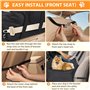 Avmvnvc Panier Chien Voiture, Antidérapant Siege Auto Chien Petite Taille, Portable Panier Voiture pour Chien avec Détachable et