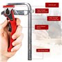 Serre Joint a Levier, Serre Joint de Table Tout Acier, Serre Joint a Vis, Plage de Serrage 16cm et Profondeur de Gorge 6cm, pour