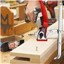 Serre Joint a Levier, Serre Joint de Table Tout Acier, Serre Joint a Vis, Plage de Serrage 16cm et Profondeur de Gorge 6cm, pour
