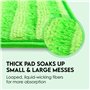 Turbo Microfiber Lot de 4 Housses de Rechange en Microfibre pour 46 serpillères et balais pulvérisateurs - Tampons de Nettoyage 