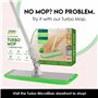 Turbo Microfiber Lot de 4 Housses de Rechange en Microfibre pour 46 serpillères et balais pulvérisateurs - Tampons de Nettoyage 