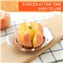 decoupe pomme en acier inoxydable