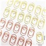 Petit Métal Trombones de Bureau Marque-page Clips Mémo Pinces à Papier pour École Org