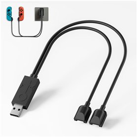 Station de charge pour manette de commutateur compatible avec Nintendo Switch et modèle OLED Joy Con avec indicateur LED