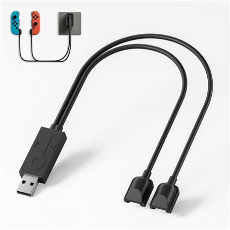 Station de charge pour manette de commutateur compatible avec Nintendo Switch et modèle OLED Joy Con avec indicateur LED