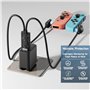 Station de charge pour manette de commutateur compatible avec Nintendo Switch et modèle OLED Joy Con avec indicateur LED, pour N