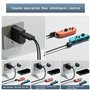 Station de charge pour manette de commutateur compatible avec Nintendo Switch et modèle OLED Joy Con avec indicateur LED, pour N