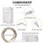 12M 100LED Batterie Alimenté Photo Agrafe Fée Lumières Avec 50 Clips pour Décoration de Chambre
