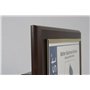 Plaque de présentation de certificat de 26,7 x 33 cm – Offert en bois de cerisier enduit avec un cadre doré de 21,6 x 27,9 cm – 