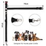 ceinture de siège auto pour chien avec bandes réfléchissantes et cordes tam
