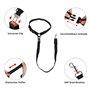 Lollanda Ceinture de sécurité pour chien de voiture, ceinture de siège auto pour chien avec bandes réfléchissantes et cordes tam