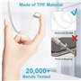 4 en 2 Chargeur pour Apple Watch, Cable Apple Watch Chargeur Montre Magnitique USB C Chargeur iWatch Chargeur Apple Watch et iPh