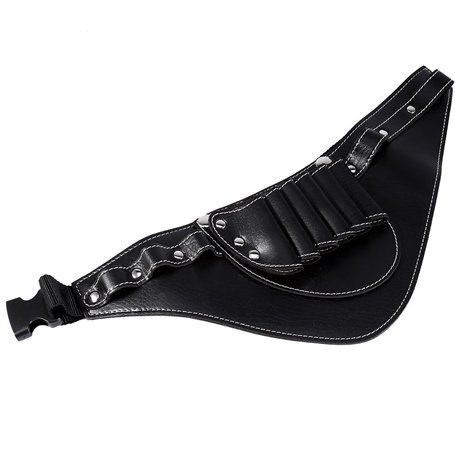Sonew Scissor Holster avec PU cuir Sac de coiffure Pouch Holder avec la taille épaule ceinture en cuir ciseaux sac pour les coif