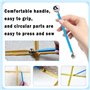 10 Pièces Kit de grattoir à joints, extracteurs de joints en silicone, 4 Boule en Métal Outil D'étanchéIté, 6 Lisseurs de Joint 