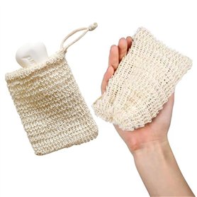 Lot de 2 Pochettes à Savon en sisal
