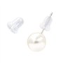 100 Pièces Fermoirs attache de Boucles d'Oreilles Silicone,Poussoir Clous d'oreilles Apprêt,Bouchon pour Boucle d'oreille Clous,