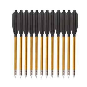 Toparchery Flèches pour arbalète Flèches d'arbalète en Aluminium pour boulons d'arbalète d'arbalète de 6