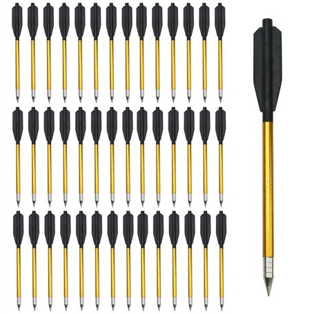Toparchery Flèches pour arbalète Flèches d'arbalète en Aluminium pour boulons d'arbalète d'arbalète de 6