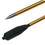 Toparchery Flèches pour arbalète Flèches d'arbalète en Aluminium pour boulons d'arbalète d'arbalète de 6,3 Pouces (48pcs)