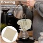 Lot de 5 tissus filtrants réutilisables, passoire en tissu mousseline pour cuisine, 50 x 50 cm, tissu pour fromage en coton, fil