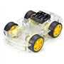DollaTek Encodeur Intelligent de Vitesse de kit de châssis de boîte de Batterie de Voiture de Robot de Moteur pour Arduino - Qua