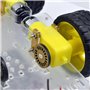 DollaTek Encodeur Intelligent de Vitesse de kit de châssis de boîte de Batterie de Voiture de Robot de Moteur pour Arduino - Qua