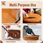 XE Spatule à Glaçage pour Gâteau –Spatule à Palette Coudé en Acier Inoxydable de21cm avec Manche en bois Antidérapant, Spatule à