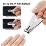 Wantli Kit de manucure coupe-ongles 10 en 1, outils professionnels de soins des ongles en acier inoxydable, Ensemble de Manucure