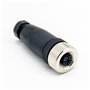 2 connecteurs M12 5 broches femelle, fiche de connecteur d'actionneur aéronautique, connecteur circulaire codé M12 B IP67 connec