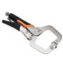 JEUIHAU Lot de 4 pince à étau soudage en métal, colliers de serrage en C de 15,2 cm en métal avec vis réglables et coussinets pi