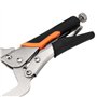 JEUIHAU Lot de 4 pince à étau soudage en métal, colliers de serrage en C de 15,2 cm en métal avec vis réglables et coussinets pi