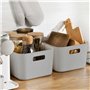 caisse rangement plastique avec poignée