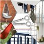 Preamer Lot de 5 boulons à anneau en acier inoxydable pour mur et béton M6 x 70 mm