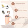 10 PCS Capuchons Pour Pailles,Couverture de Paille en Forme de Chiot,Repeated use of Dust Proof Straw lid Covers,Portable Dust P